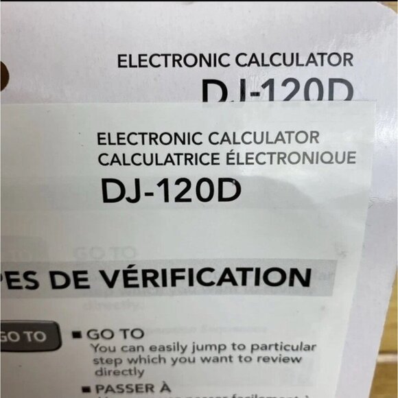 DJ-120D Casio Desktop Calculator Black - Picture 3 of 3